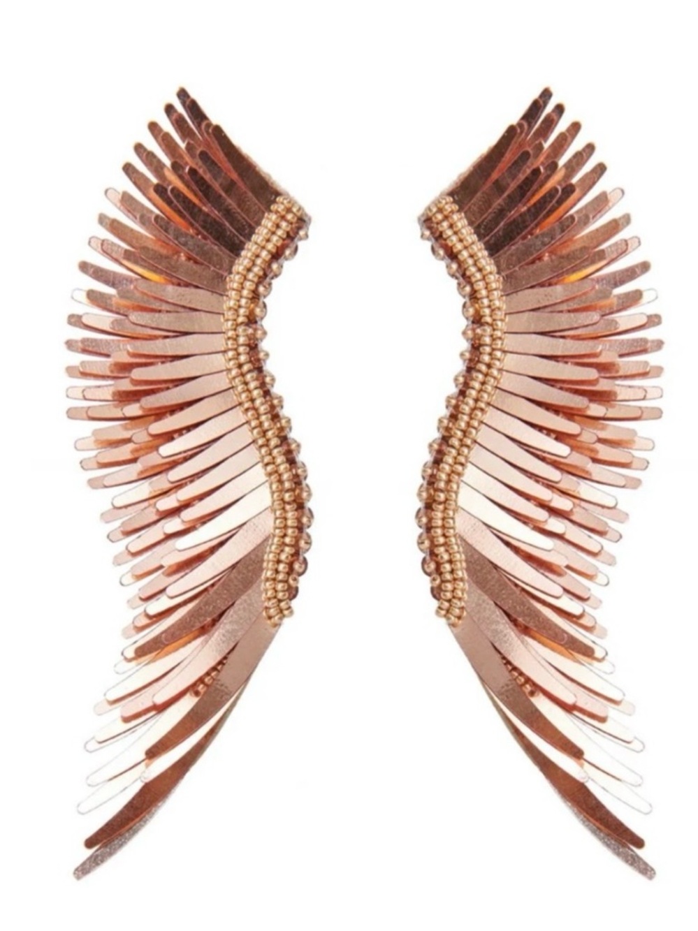 Mignonne Gavigan Rose Gold Madeleine Statement Earrings